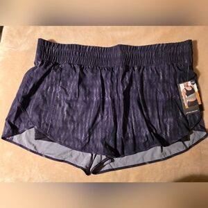 Avia Women's Athletic Shorts in Grey And Black